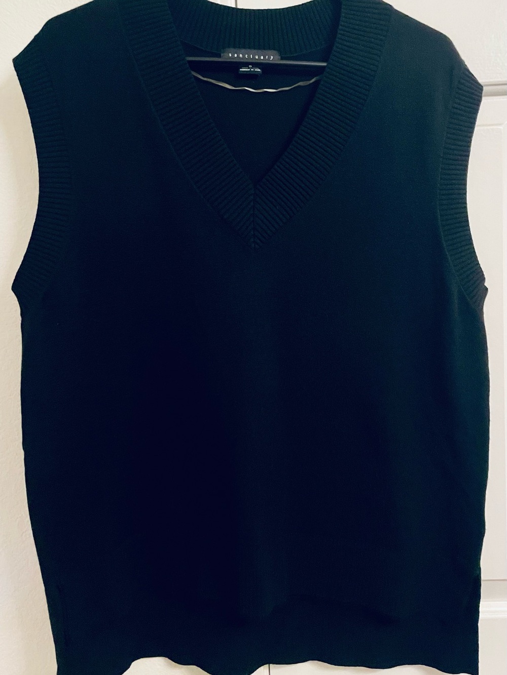 Sanctuary Black V-Neck Sweater Vest